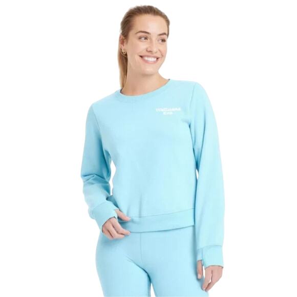 All In Motion Women's "Wellness Era" Crewneck Graphic Sweatshirt Blue Size XXL - Picture 1 of 6